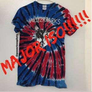 **MAJOR ISO WATERPARKS TIE DYE CAT SHIRT!!!!!!!!